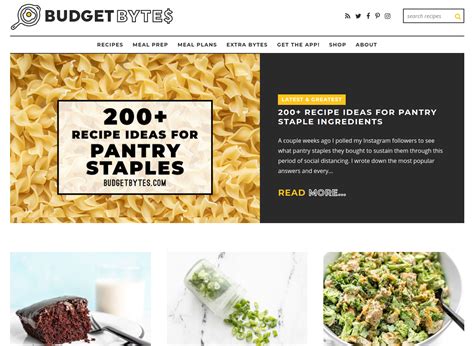 budget ytes|budget bytes recipe list.